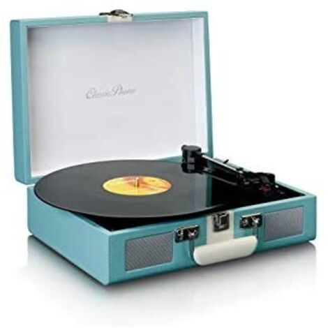 Lenco TT-110 Tocadiscos de tracción por correa Azul, Blanco Semiautomático