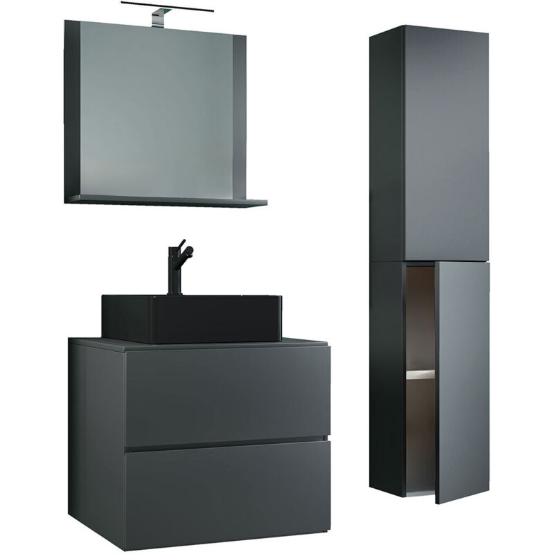 Ebuy24 - 4-tlg Waschtisch Badmöbel Lendas 60 Cm L