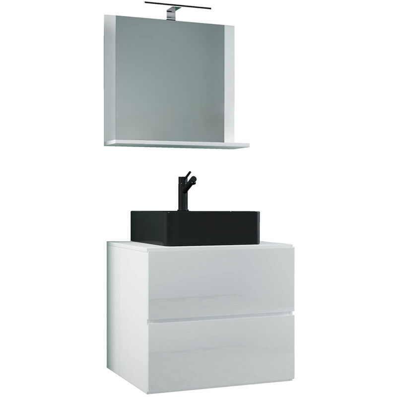 Ebuy24 - 3-tlg Waschtisch Badmöbel Lendas 60 Cm M
