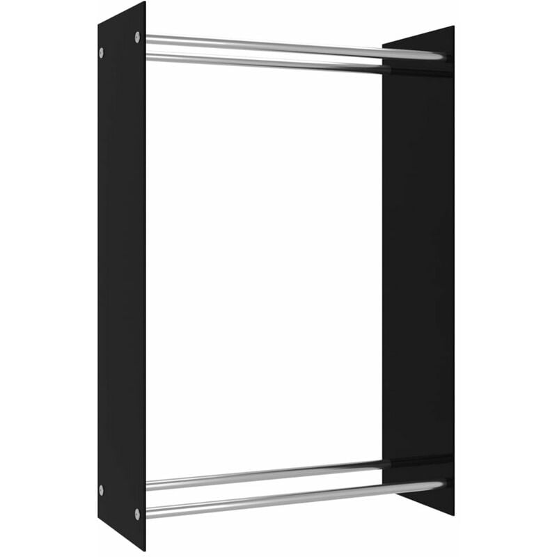 

Lenero de vidrio negro 80x35x120 cm