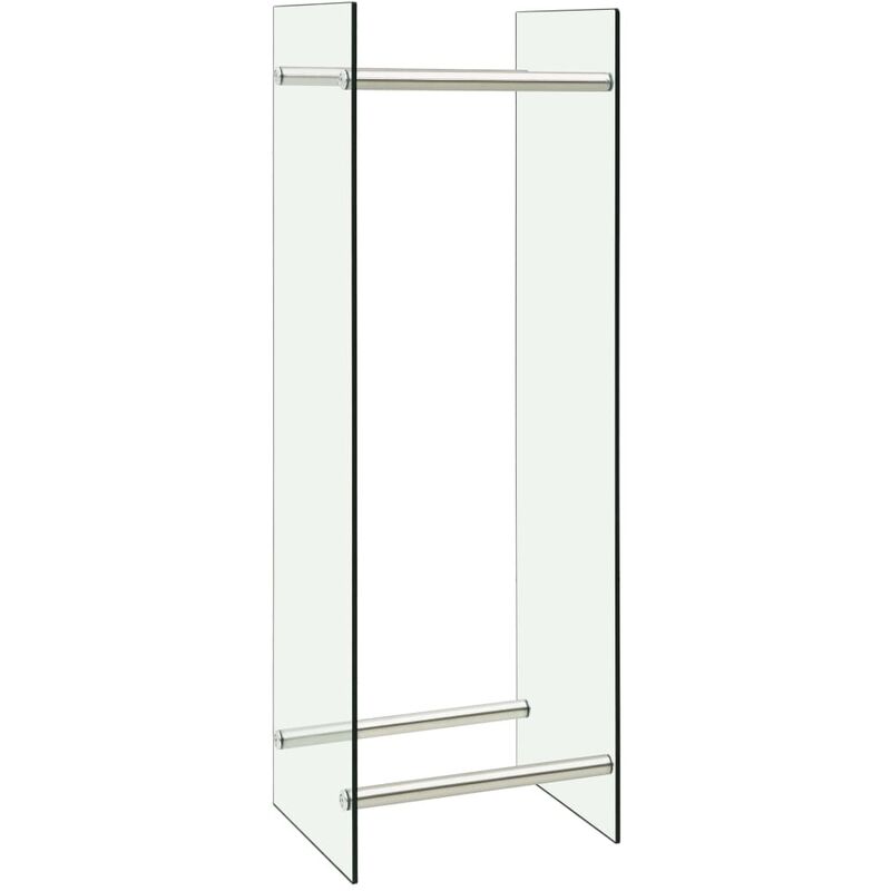 

Leñero de vidrio transparente 40x35x120 cm - Transparente - Vidaxl