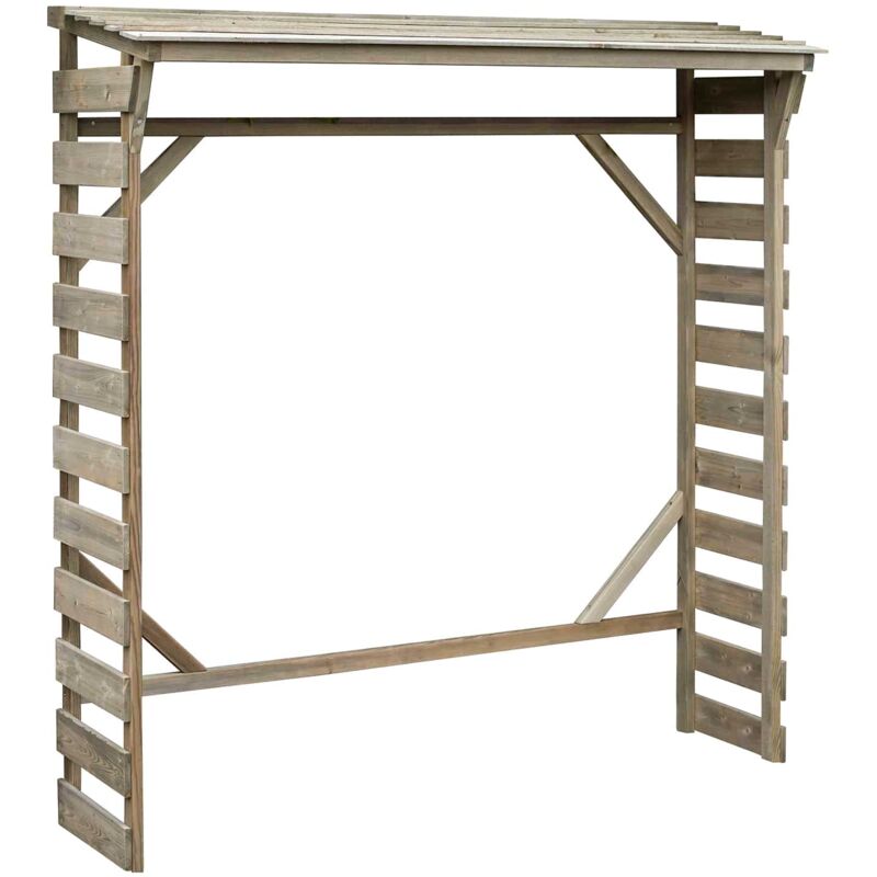 

Leñero Exterior de Madera Tratada Gardiun Kiryl 178x51x169/178 cm
