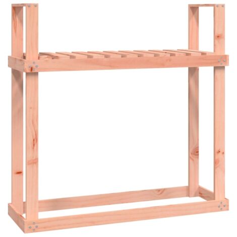 Leñero leñero organizador de almacenamiento 110 x 35 x 1085 cm madera de abeto Douglas natural 020045118