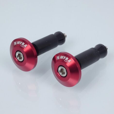 Lenkerendstück Innendurchmesser 13mm myra eloxiert rot für