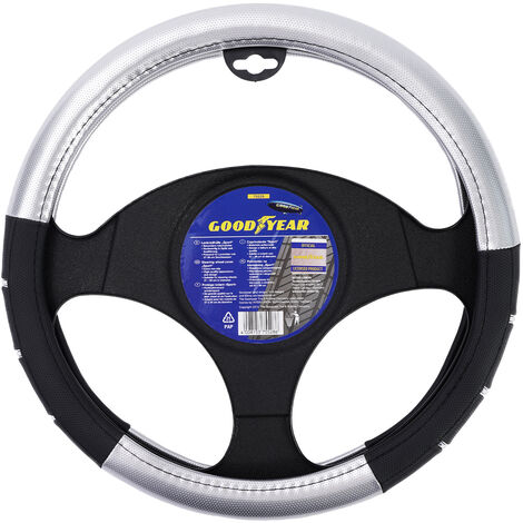 Lenkradhülle Sport Silber/Schwarz