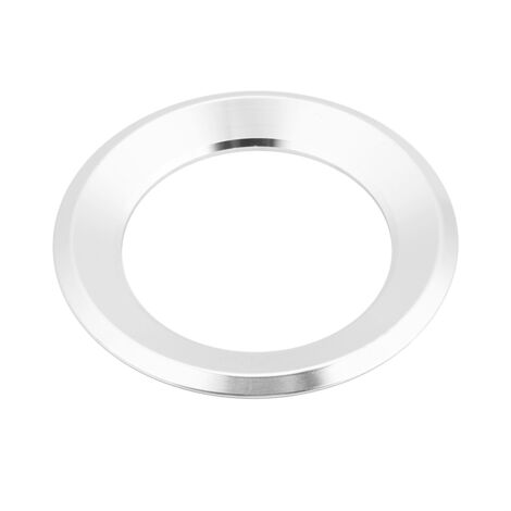 Lenkradring für Autos, Keenso Zentrale Lenkradabdeckung Zierrahmen Dekoreinsatz Aluminiumlegierung Aufkleber (Silber).