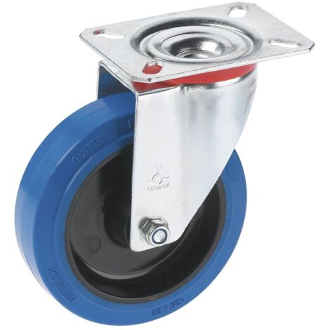Lenkrolle mit Platte 100 x 36 mm, Tragkr. 150 kg Möbelrollen