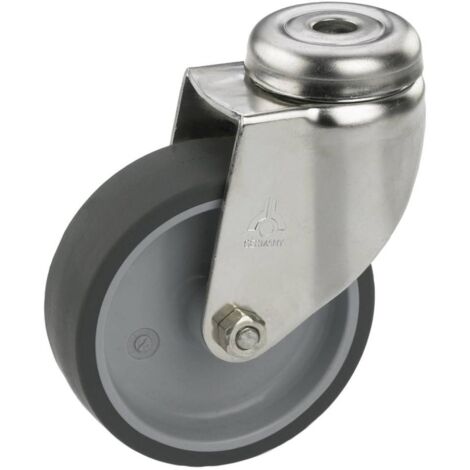 Lenkrolle mit Rückenloch 50 x 18 mm, Tragkr. 40 kg Möbelrollen