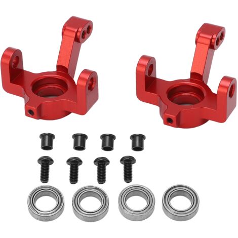 Lenkungsteil aus Aluminiumlegierung für RC-Cars, Schwenkarm für Traxxas Latrax Teton 1/18, rot.