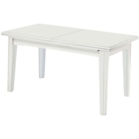 LENNOX - tavolo da pranzo allungabile in legno massello cm 100 X 180/225/270/315/360