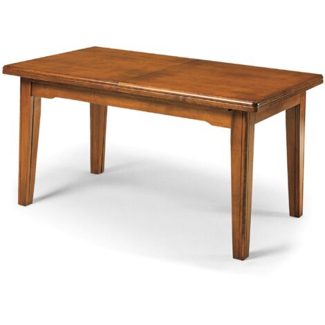 LENNOX - tavolo da pranzo allungabile in legno massello cm 85 X160/205/250/295/340