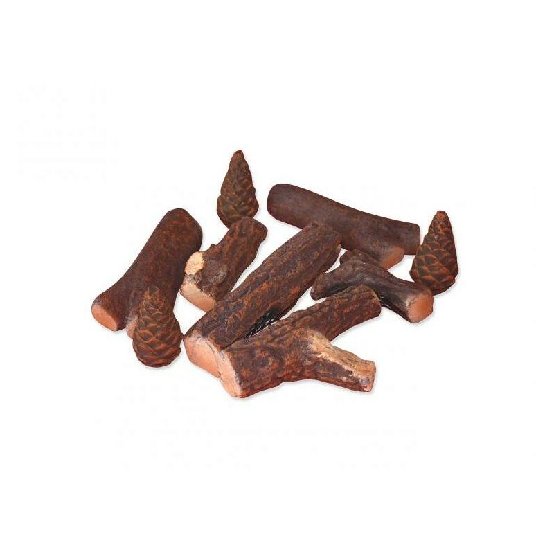 

Purline - Leños de cerámica para decorar biochimeneas 9 unidades