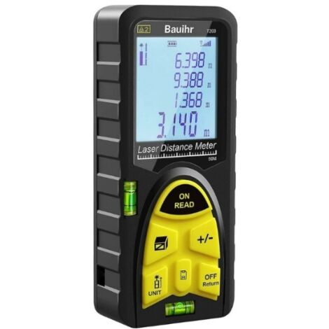 L'ensemble comprend un télémètre laser de 50 m, un télémètre laser de 165 pieds et une poignée de transport.