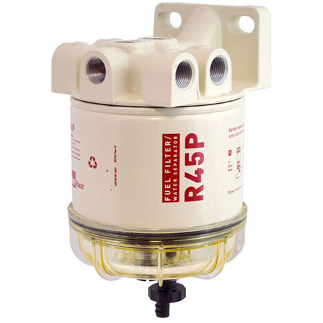 L'ensemble séparateur huile-eau R45P convient à une utilisation sur les vedettes rapides, les pétroliers et les petits moteurs diesel comme filtre à diesel.