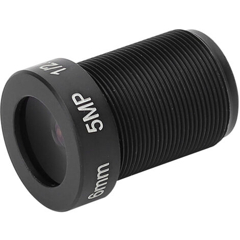 Lente de cámara de 5 MP M12 de alta definición, 6 mm, fijo, 1/2.5" para vigilancia.