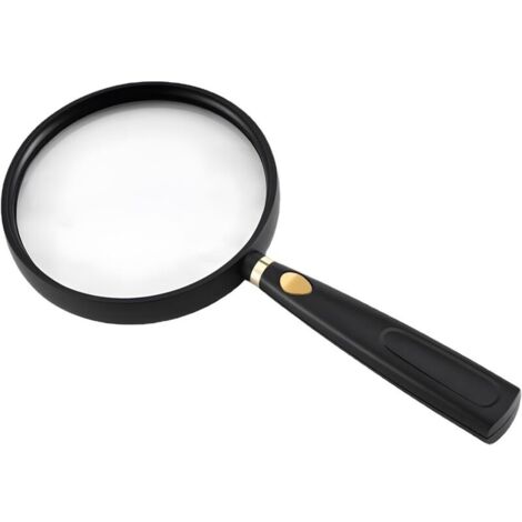 Lente d'ingrandimento 5X per anziani e bambini, lente d'ingrandimento da 90 mm per ispezione, libri scientifici, giornali, lettura, insetti, hobby (90 mm)