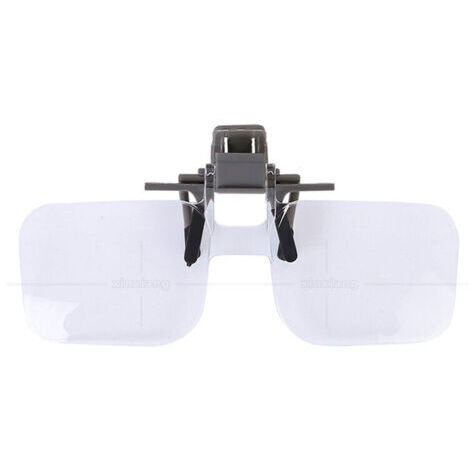 Lente d'ingrandimento Clip and Flip per occhiali con funzione di bloccaggio, ingrandimento 2x
