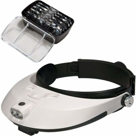 Lente d'ingrandimento con lampada a LED Lente d'ingrandimento per riparazioni, gioielli, cucito, artigianato, monitoraggio di circuiti stampati