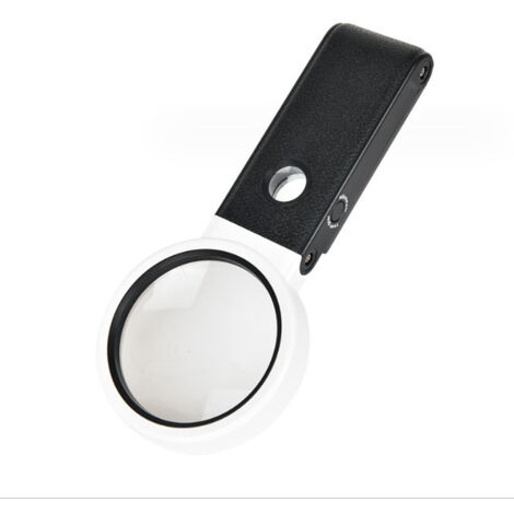 Lente d'ingrandimento con luce, ricaricabile, 25x/6x, portatile o da tavolo, adatta per lettura, ispezione, gioielli, ecc.
