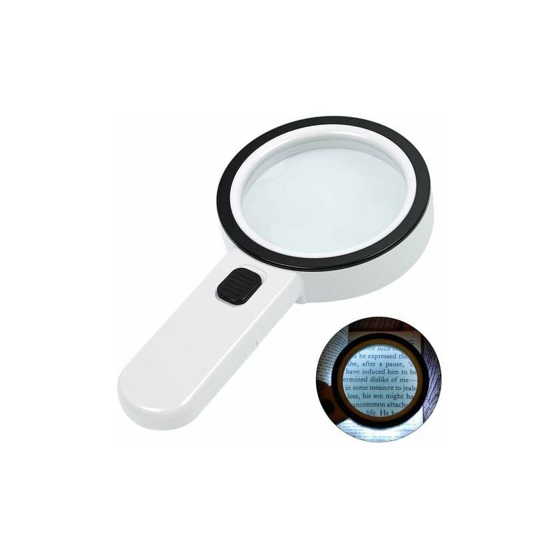 Lente d'ingrandimento per lettura illuminata