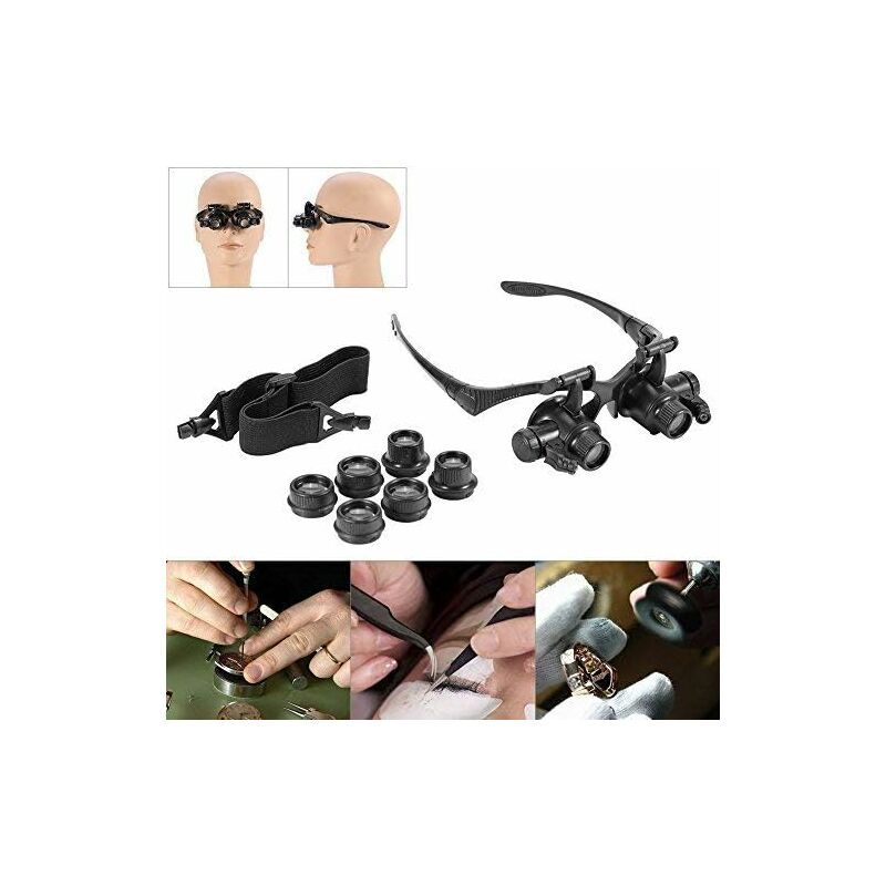 Lente d'ingrandimento per occhiali a led