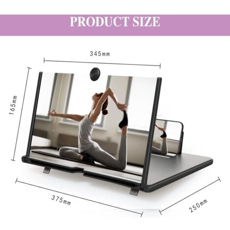 Lente d'ingrandimento per schermo di cellulare CSPARCV da 18 pollici, compatibile con tutti gli smartphone.