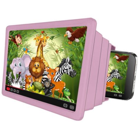 Lente d'Ingrandimento per Schermo di Dispositivi Mobili Celly KIDSMOVIEPK Rosa Plastica