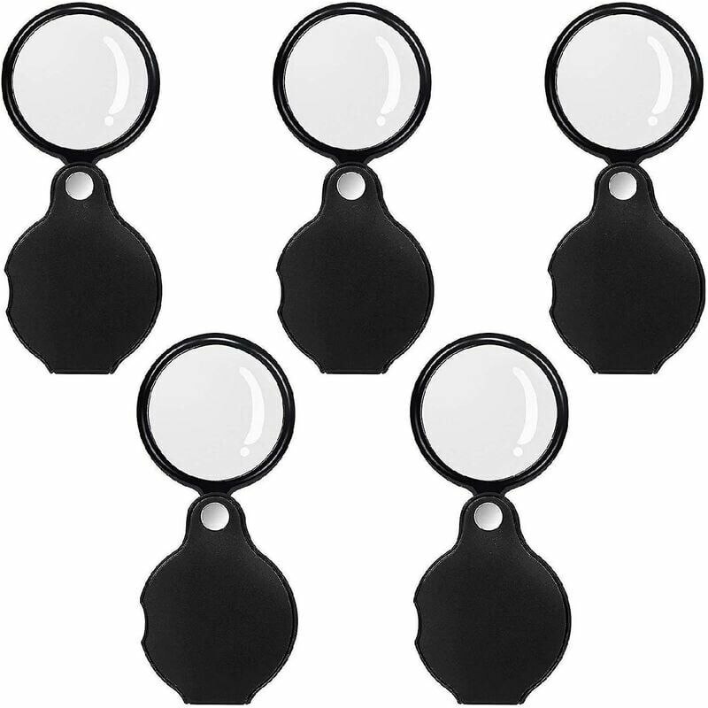 Lente d'ingrandimento tascabile pieghevole da 5