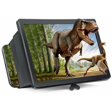 Lente Ingrandimento Smartphone 8'' Per Ingrandimento Schermo Cellulare Supporto Pieghevole