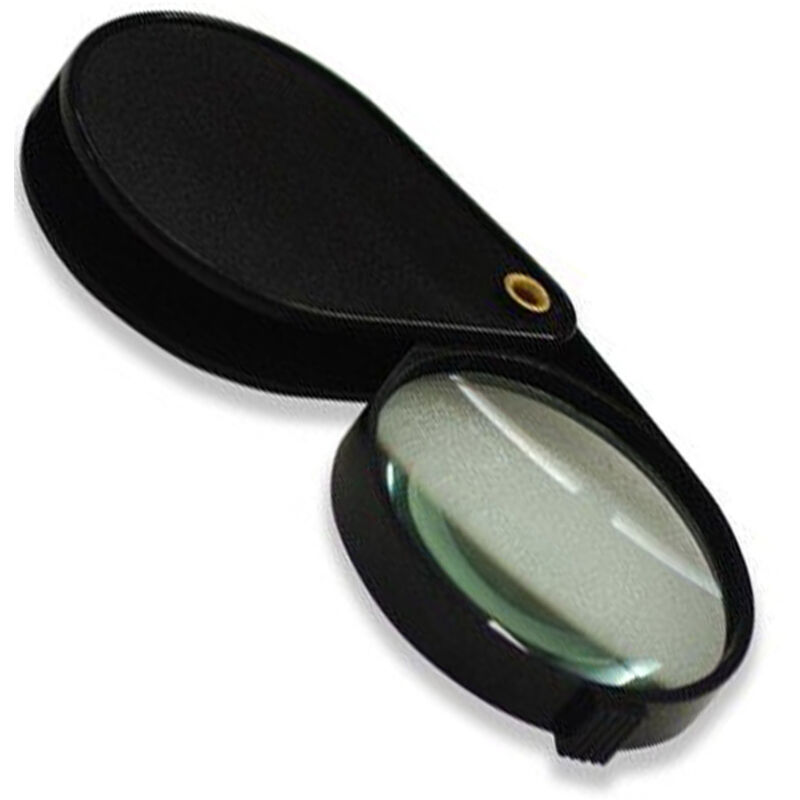 Image of Trade Shop Traesio - Trade Shop - Taschenlupe Durchmesser 60 mm schwarz Taschenuhr Reparatur -