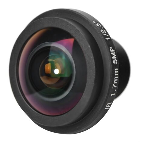 Lente ojo de pez sin marca para cámara de seguridad CCTV, 1,7 mm, gran angular de 170°.