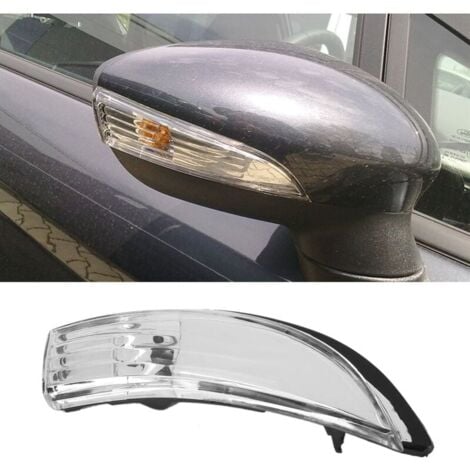 SNQ Lente trasparente per specchietto retrovisore esterno per Ford Fiesta MK7/MK7.5 2009-2017 lato destro