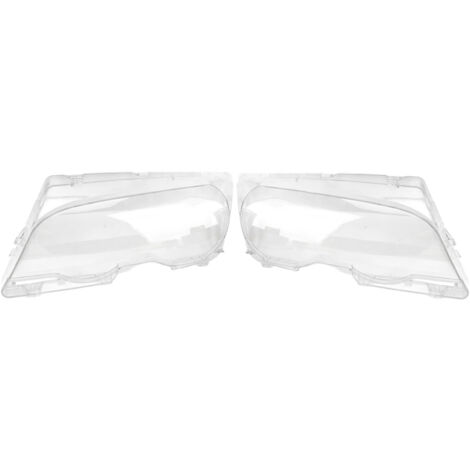 Lentes de faros delanteros para E46 Coupé 1999-2003, juego de 2 - ABS transparente - Iluminación mejorada