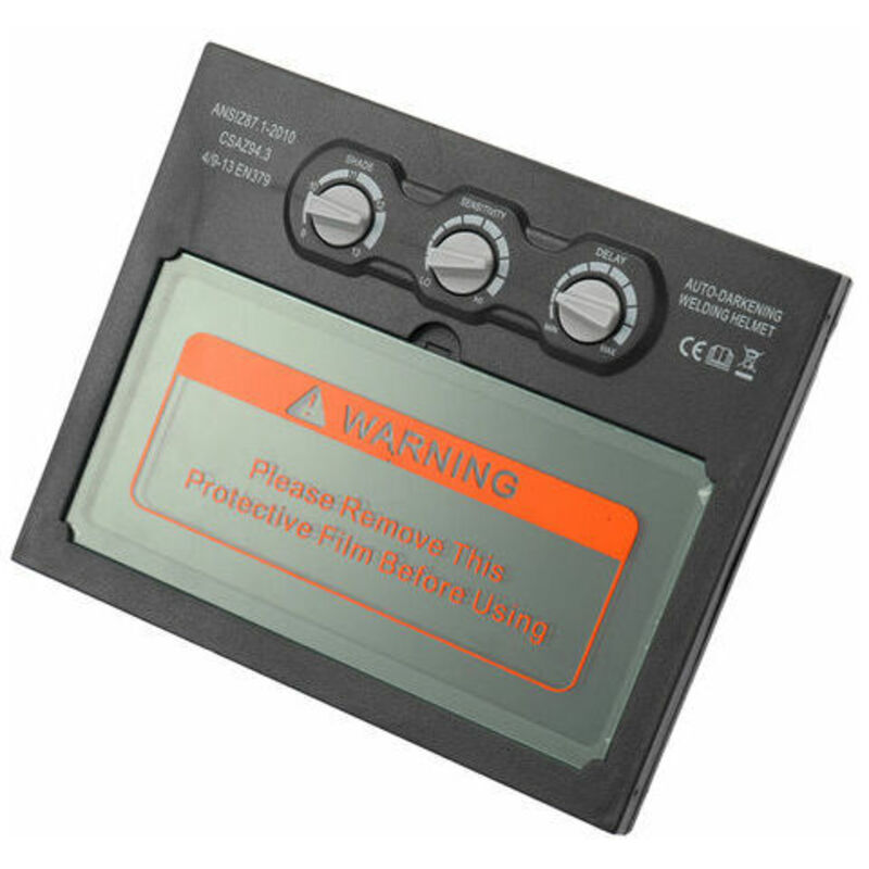 Lentille de casque de soudage, lentille de groupe de lentilles de masque de soudage a assombrissement automatique solaire de batterie au lithium