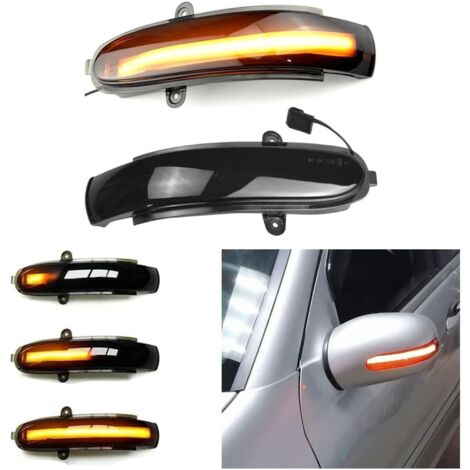 Lentille fumée Feu clignotant séquentiel dynamique LED Marqueur latéral Rétroviseur Clignotant pour Mercedes Benz G Classe W463 E Classe W211 S211