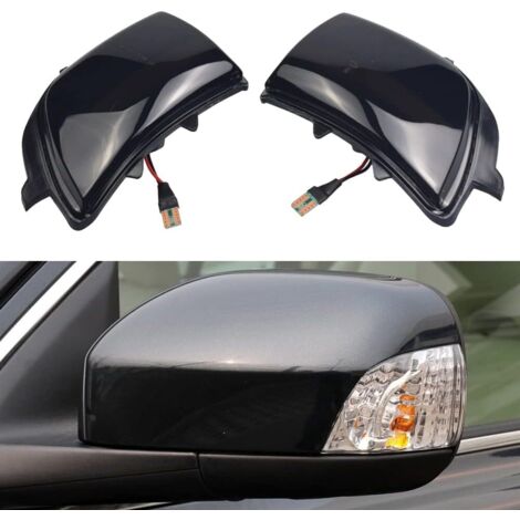 Lentille fumée Feu clignotant séquentiel dynamique LED Marqueur latéral Rétroviseur Clignotant pour Volvo XC70 2007-2014 XC90 2008-2012