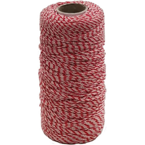 LENZA P/MURATORE IN PP BIANCO ROSSO 200 M- 4,0 pz