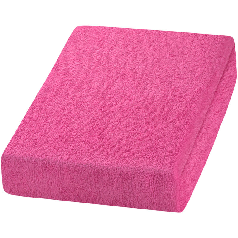 Lenzuola in spugna rosa