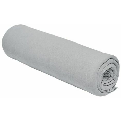 Lenzuolo con angoli aderenti TODAY Jersey Grigio chiaro 90 x 190 cm Grigio