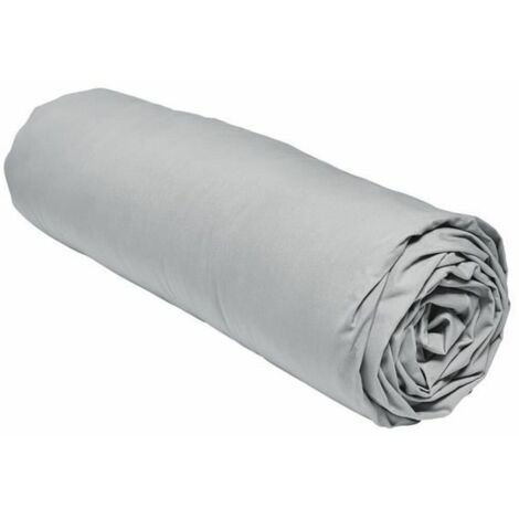 Lenzuolo con angoli aderenti TODAY Percale Grigio chiaro 160 x 200 cm