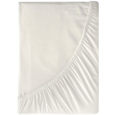 LENZUOLO CON ANGOLI EUROFIRANY COTONE BASIC 100X200X30CM CREMA