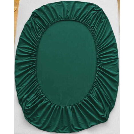 Lenzuolo con angoli in jersey 160x200 verde scuro