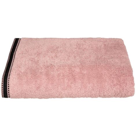 Lenzuolo da bagno joia in cotone rosa 100x150cm - Atmosphera créateur d'intérieur
