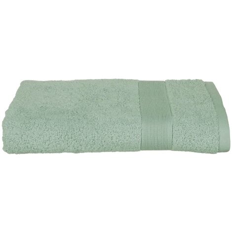 Lenzuolo doccia Essentiel in cotone verde 70x130cm - Atmosphera créateur d'intérieur