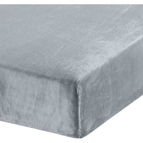 LENZUOLO IN PILE EUROFIRANY FLANO 220 X 200 X 30 CM ARGENTO
