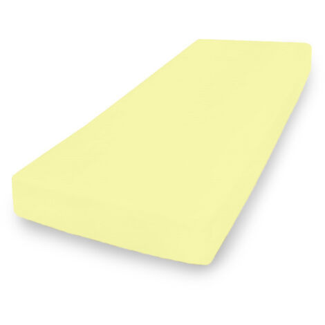 Lenzuolo jersey PREMIUM con gomma 150x190, 160x200x20, panna03, MATEX