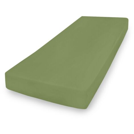 Lenzuolo jersey PREMIUM con gomma 190x210, 200x220x20, verde35, MATEX