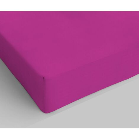 Lenzuolo sotto con angoli CotoneMax Color, Matrimoniale, Fucsia