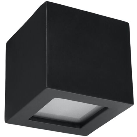 LEO black ceramic wall lamp