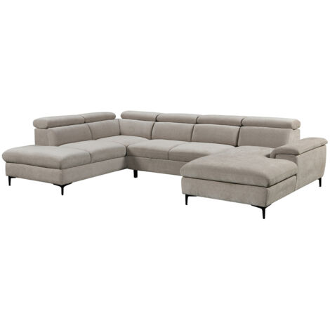 LEON FABRIC PULL OUT CORNER SOFA BED